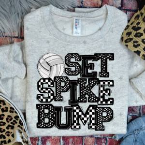 SET SPIKE BUMP - BLACK - DTF TRANSFER