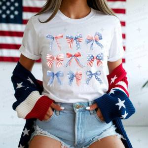 COQUETTE PATRIOTIC BOWS - DTF TRANSFER