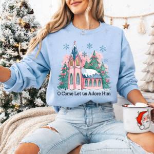 COQUETTE O COME LET US ADORE HIM - DTF TRANSFER