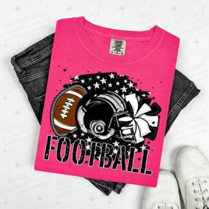 FOOTBALL - BLACK - DTF TRANSFER