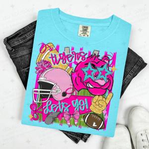 COQUETTE TIGERS - FAUX GLITTER - DTF TRANSFER