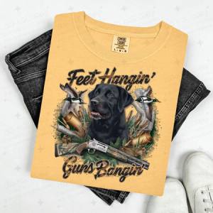 FEET HANGIN' GUNS BANGIN' - DTF TRANSFER