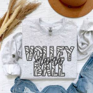 VOLLEYBALL - NAMES/FAUX EMBROIDERY - DTF TRANSFER