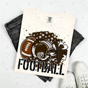 FOOTBALL - BROWN - DTF TRANSFER