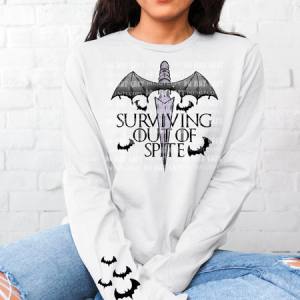 SURVIVING OUT OF SPITE - FRONT+SLEEVE - DTF TRANSFER