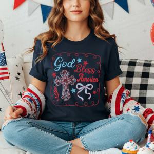 COQUETTE GOD BLESS AMERICA - DTF TRANSFER