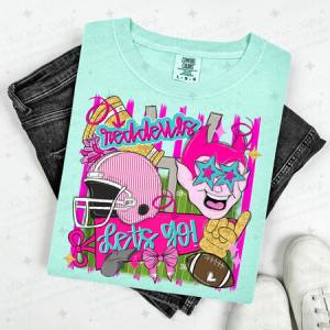 COQUETTE RED DEVILS - FAUX GLITTER - DTF TRANSFER