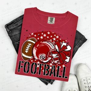 FOOTBALL - CRIMSON - DTF TRANSFER