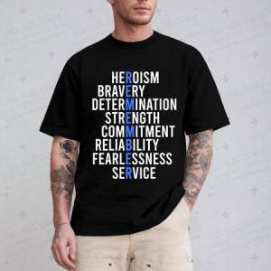 BLUE LINE REMEMBER - DTF TRANSFER