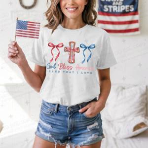 COQUETTE GOD BLESS AMERICA - DTF TRANSFER