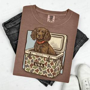 BROWN LAB HUNTING DOG - DTF TRANSFER