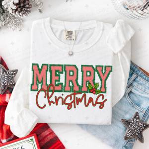 MERRY CHRISTMAS - DTF TRANSFER