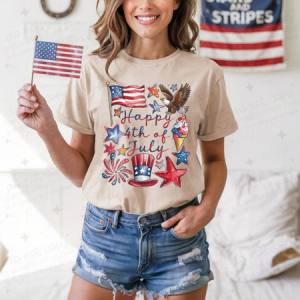 HAPPY 4TH OF JULY - DTF TRANSFER