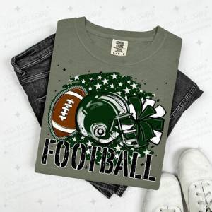 FOOTBALL - DARK GREEN - DTF TRANSFER
