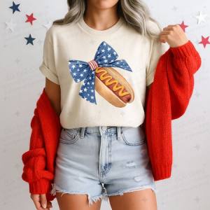 COQUETTE PATRIOTIC HOT DOG - DTF TRANSFER