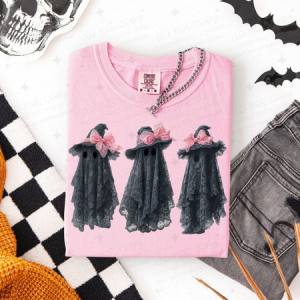 COQUETTE GHOSTS - FAUX LACE - DTF TRANSFER