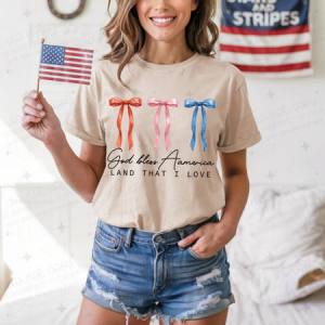 COQUETTE GOD BLESS AMERICA - DTF TRANSFER