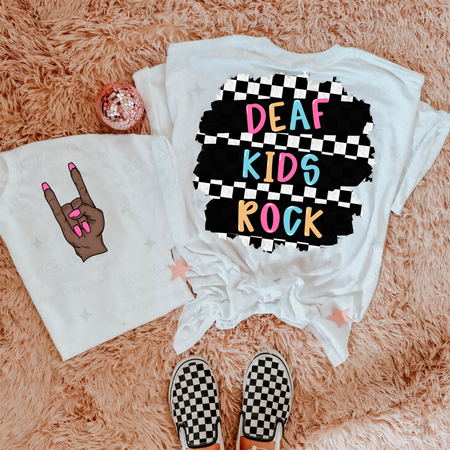 DEAF KIDS ROCK *OLLIE & CO EXCLUSIVE* - FRONT+BACK - DTF TRANSFER - Image 3