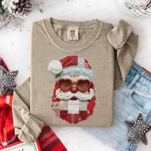 PATCHWORK SANTA - DTF TRANSFER