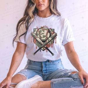 CAMO DRIPPY BASEBALL - DTF TRANSFER