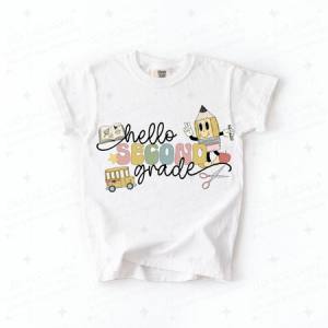 HELLO SECOND GRADE - BOY - DTF TRANSFER