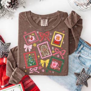 COQUETTE CHRISTMAS STAMPS - DTF TRANSFER