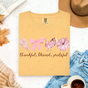 COQUETTE THANKFUL BLESSED GRATEFUL - DTF TRANSFER