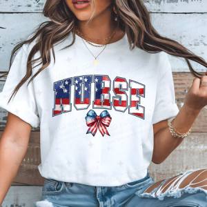 COQUETTE PATRIOTIC NURSE - DTF TRANSFER