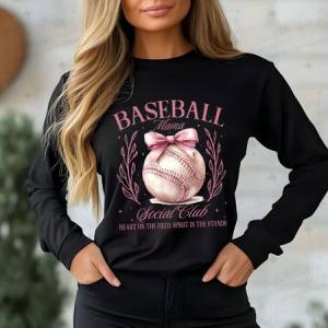 COQUETTE BASEBALL MAMA - LIGHT FONT - DTF TRANSFER