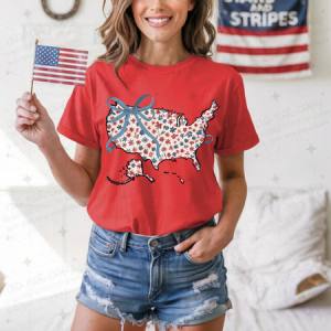 COQUETTE MAP OF AMERICA - DTF TRANSFER