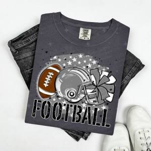 FOOTBALL - GRAY - DTF TRANSFER