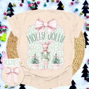 COQUETTE HOLLY JOLLY - FRONT+BACK - DTF TRANSFER