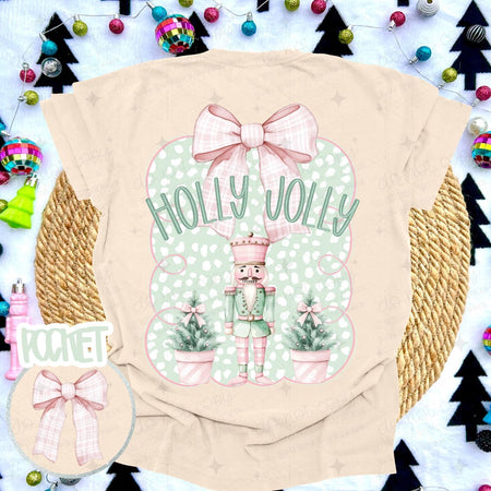 COQUETTE HOLLY JOLLY - FRONT+BACK - DTF TRANSFER