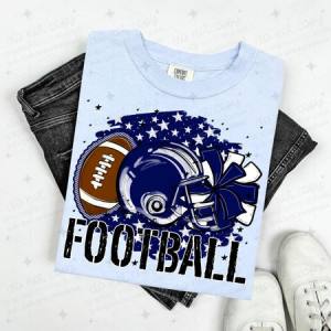 FOOTBALL - NAVY BLUE - DTF TRANSFER
