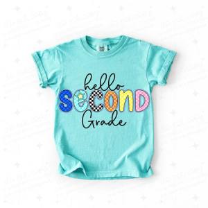 HELLO SECOND GRADE - DTF TRANSFER
