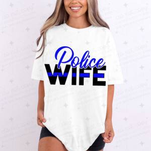 POLICE WIFE - DTF TRANSFER