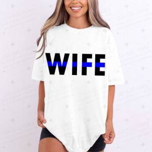 BLUE LINE WIFE - DTF TRANSFER