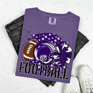 FOOTBALL - PURPLE - DTF TRANSFER