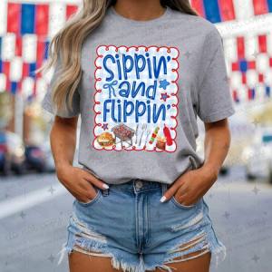 COQUETTE SIPPIN' AND FLIPPIN' - DTF TRANSFER