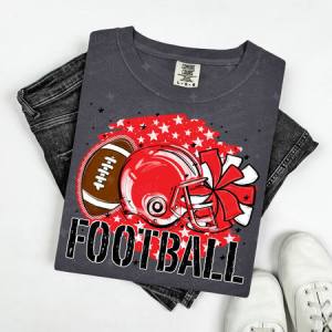 FOOTBALL - RED - DTF TRANSFER