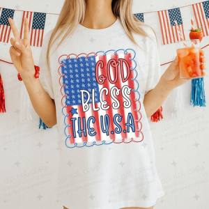 GOD BLESS THE USA - DTF TRANSFER