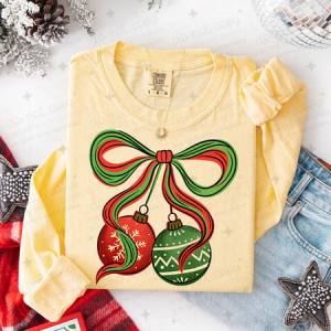 COQUETTE CHRISTMAS ORNAMENTS - DTF TRANSFER