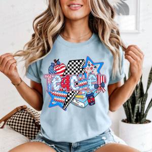 COQUETTE PATRIOTIC TEACHER - DTF TRANSFER