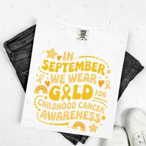 IN SEPTEMBER WE WEAR GOLD - DTF TRANSFER