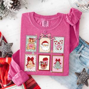 COQUETTE CHRISTMAS STAMPS - DTF TRANSFER