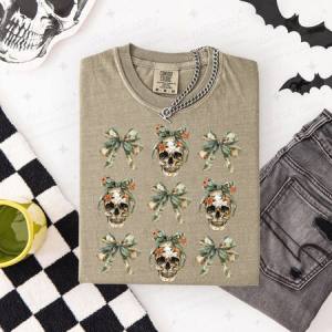 COQUETTE FLORAL SKELLIE GRID - DTF TRANSFER