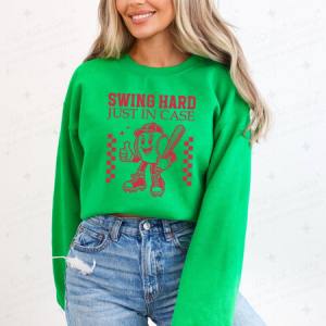 SWING HARD JUST IN CASE - DTF TRANSFER