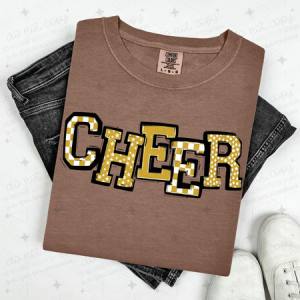 CHEER - VEGAS GOLD - DTF TRANSFER