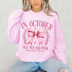 COQUETTE IN OCTOBER WE WEAR PINK - DTF TRANSFER