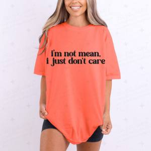I'M NOT MEAN. I JUST DON'T CARE - DTF TRANSFER